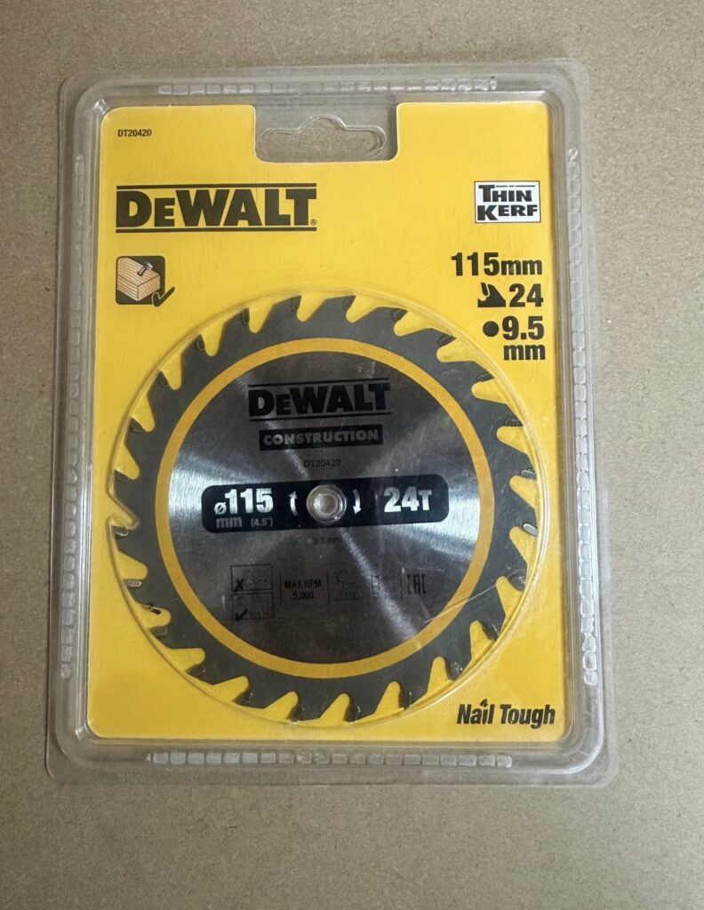 DeWalt rundsavklinge 115mm 24 tænder