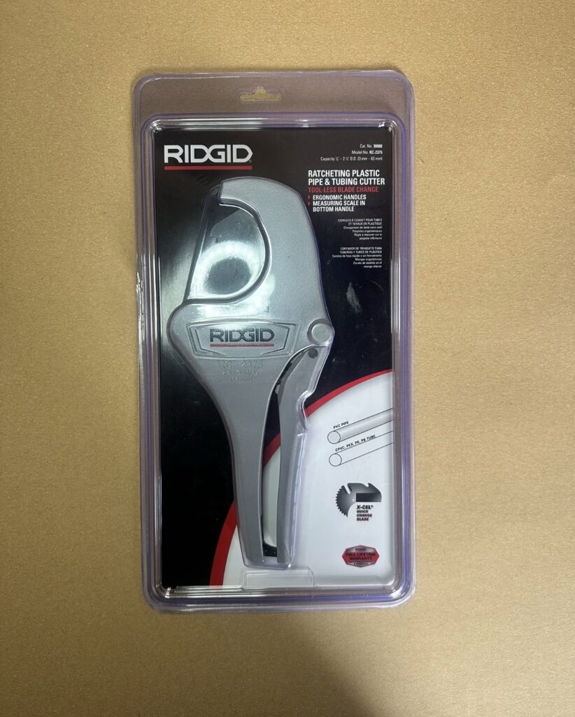 Ridgid RC-2375 PVC rørskærer - helt ny